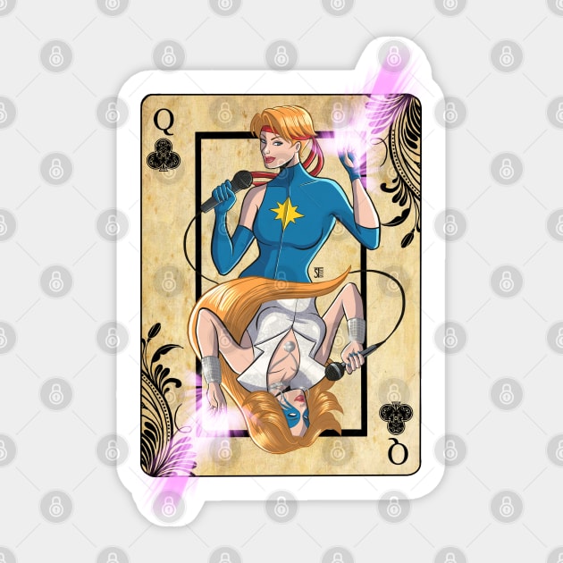 Dazzler the Queen of Clubs Sticker by sergetowers80